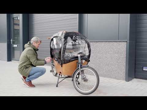 Rain tent Deluxe suitable for the Babboe City | Black