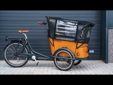 Rain tent Deluxe suitable for the Babboe Curve | Black